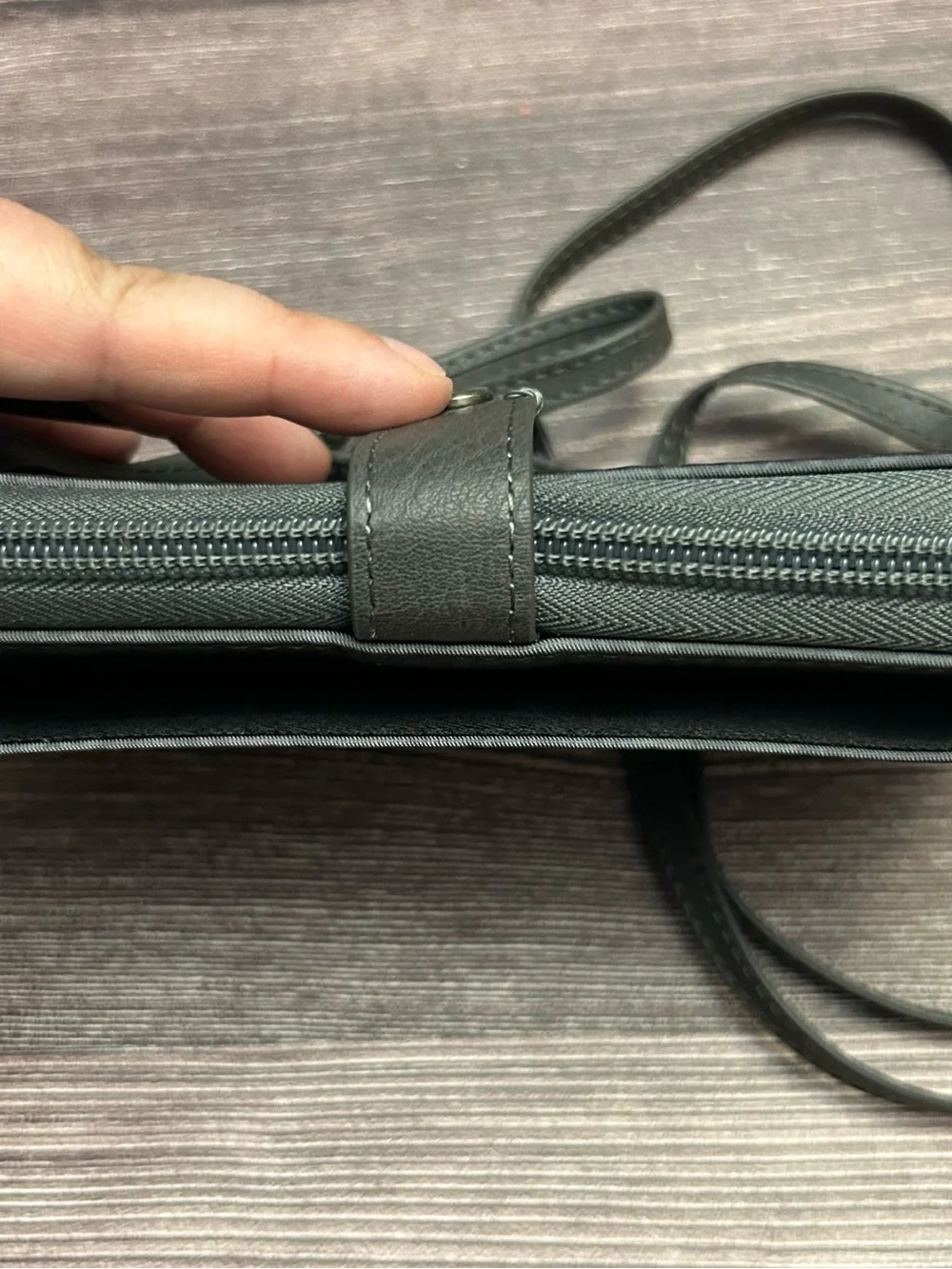 Sakroots Black Floral Crossbody Wallet